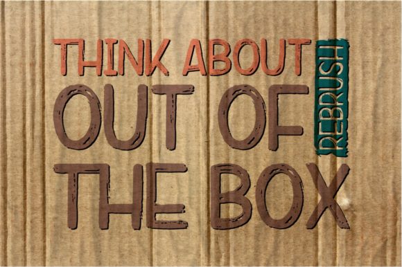 Rebrush Font PNG with transparent background - Preview 1