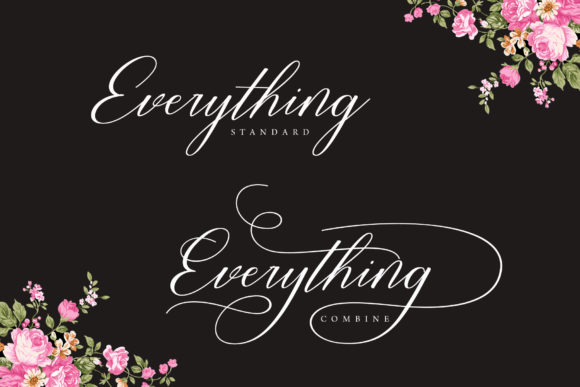 Restiany Script Font PNG with transparent background - Preview 3