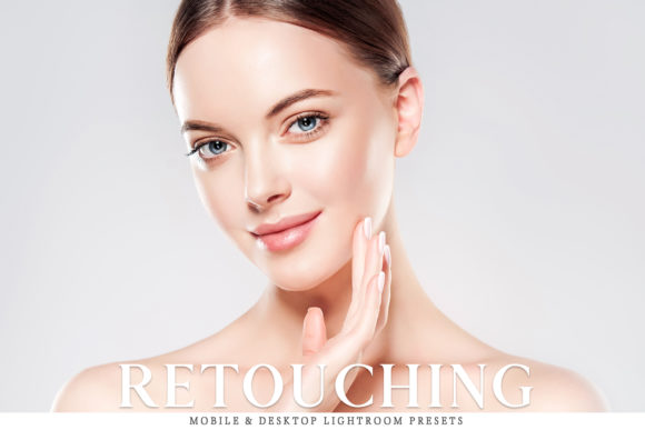Retouching Mobile & Desktop Lightroom Presets Pack Grafika Działania i Ustawienia Wstępne Przez creativetacos