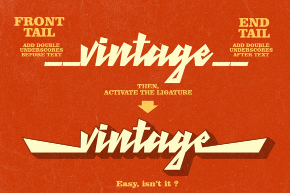 Retro Thunder Font PNG with transparent background - Preview 2
