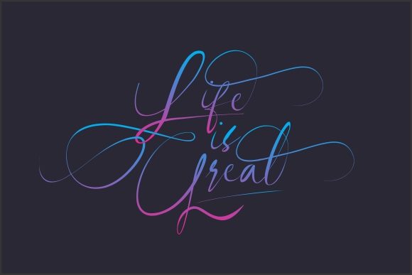 Revalinda Font PNG with transparent background - Preview 1