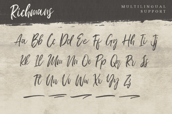 Richmans Font PNG with transparent background - Preview 6