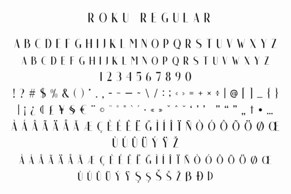 Roku Family Font PNG with transparent background - Preview 3