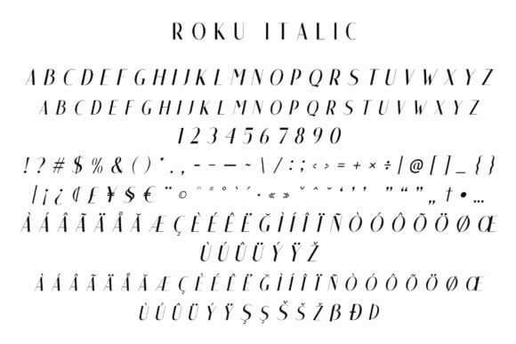 Roku Family Font PNG with transparent background - Preview 4