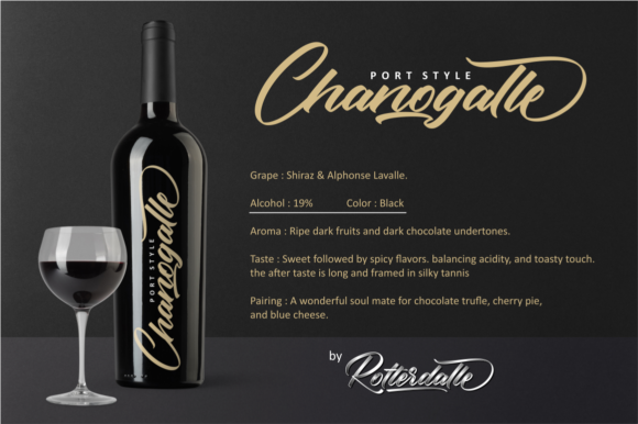 Rotterdalle Script Font PNG with transparent background - Preview 4
