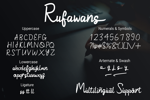 Rufawans Font PNG with transparent background - Preview 6
