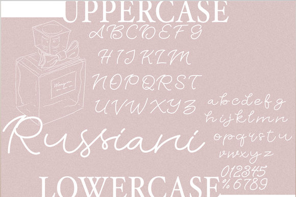 Russiani Font PNG with transparent background - Preview 1