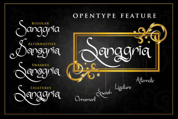 Sanggria Font font preview - 3