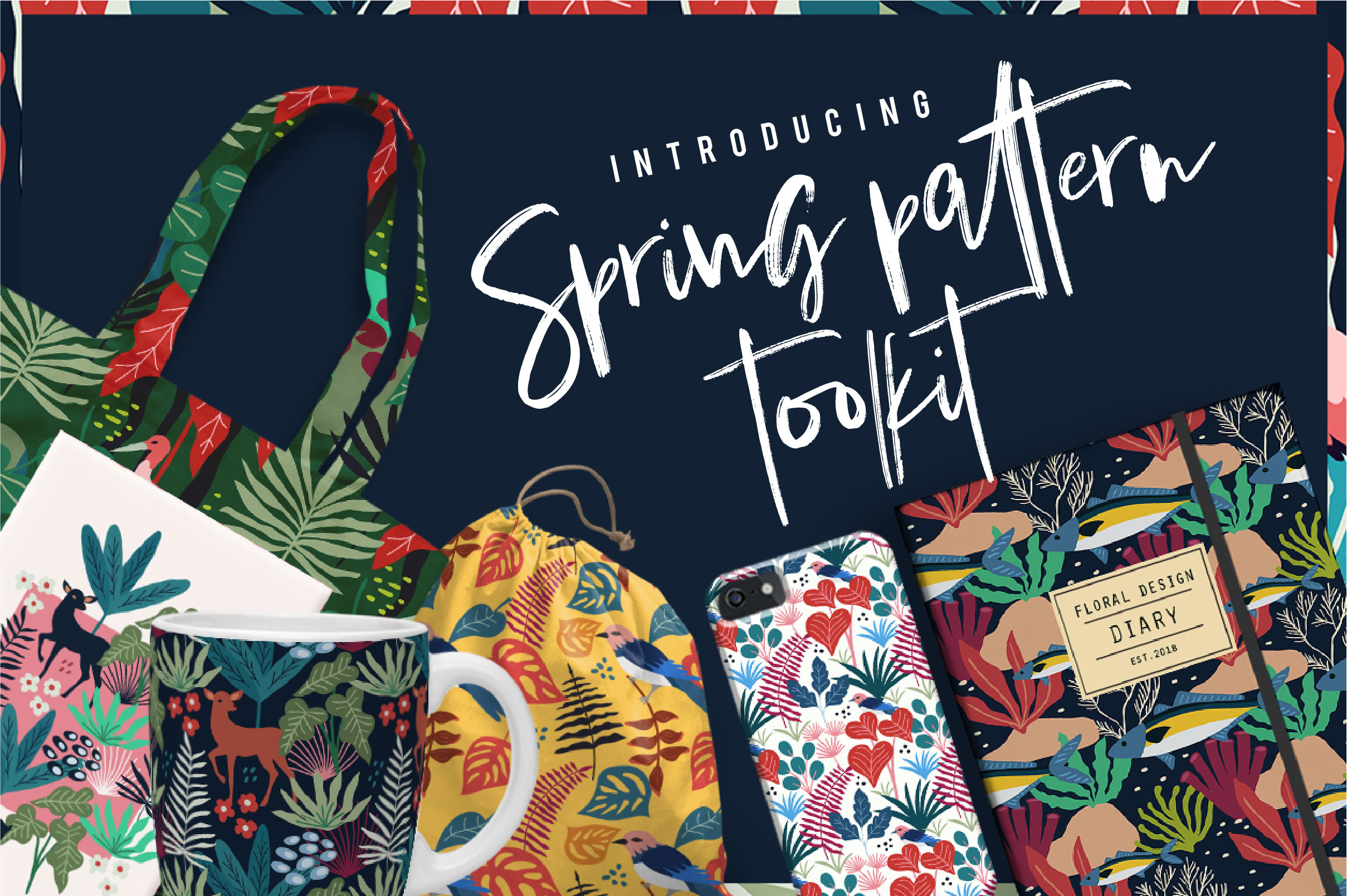 Spring Pattern Toolkit Graphic by Caoca Studio · Creative Fabrica