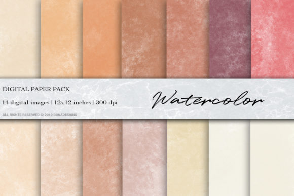 Watercolor Digital Papers Graphic by BonaDesigns · Creative Fabrica