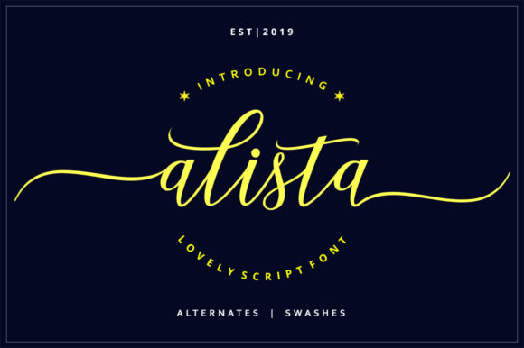 Alista Script & Handwritten Font By Musafir LAB