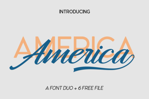 Hangberd America Duo Font - Preview 1