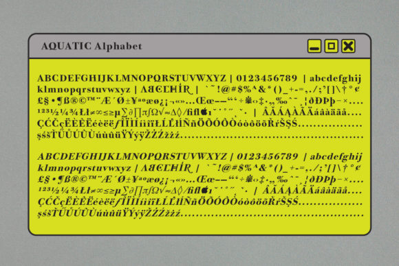 Aquatic Font - Preview 1