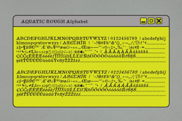 Aquatic Font - Preview 2