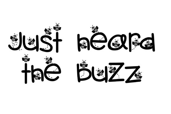 Baby Bumble Bee Font - Preview 1