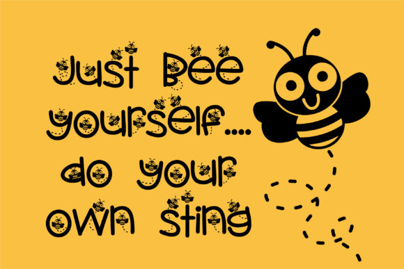 Baby Bumble Bee Font - Preview 4