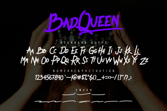 Bad Queen Font - Preview 3