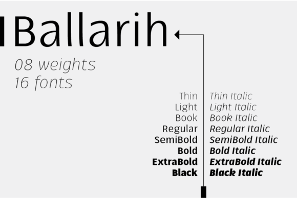 Ballarih Family Font - Preview 2