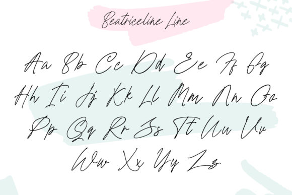 Beatrice Line Font - Preview 6