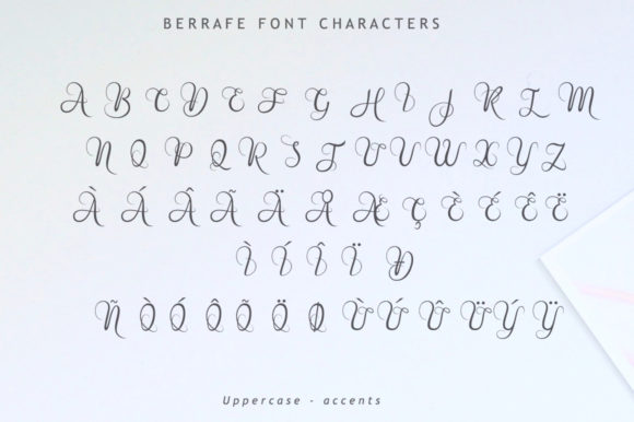 Berrafe Font PNG with transparent background - Preview 4