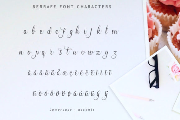 Berrafe Font PNG with transparent background - Preview 5