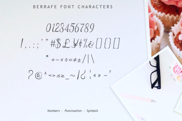 Berrafe Font PNG with transparent background - Preview 6