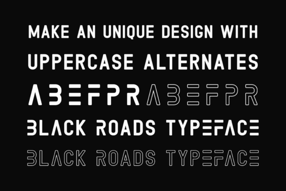 Black Roads Font - Preview 3