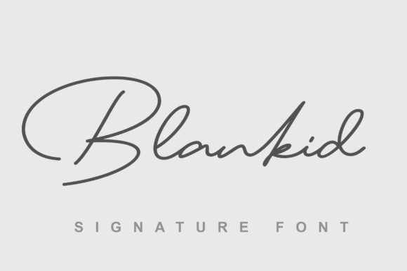 Blankid Font - Preview 1