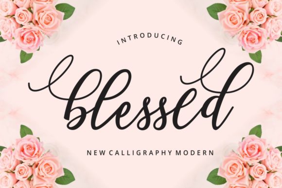 Blessed Script & Handwritten Font By Musafir LAB