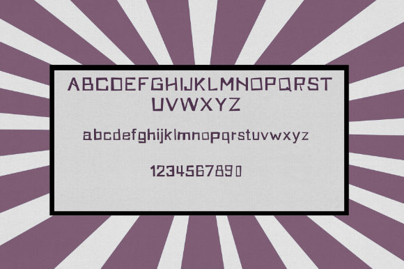 Blocklock Font PNG with transparent background - Preview 1