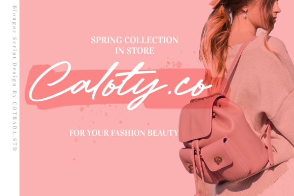 Blongoc Script Font - Preview 4