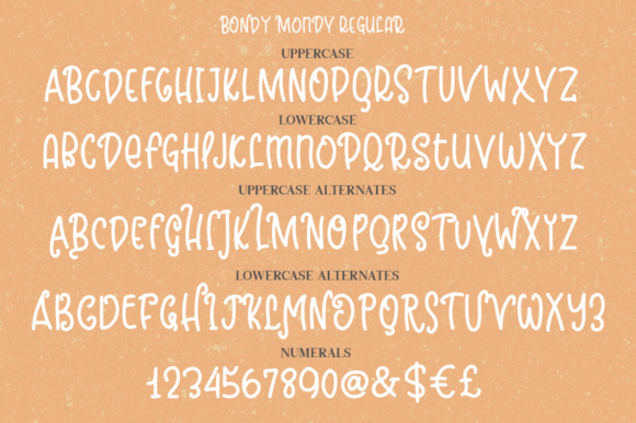 Bondy Mondy Family Font - Preview 5