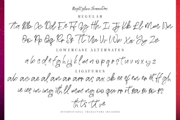 Bright Glow Font - Preview 5