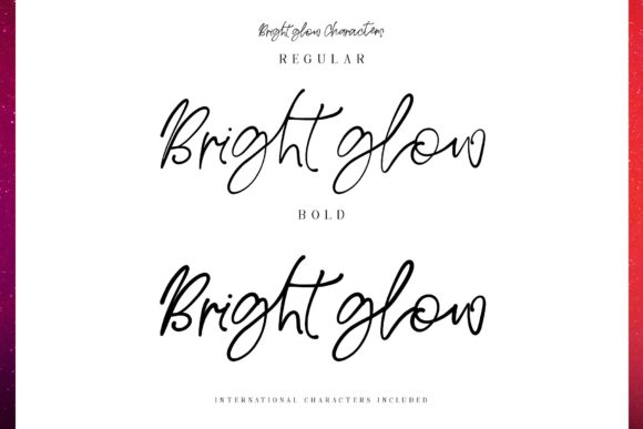 Bright Glow Font - Preview 6