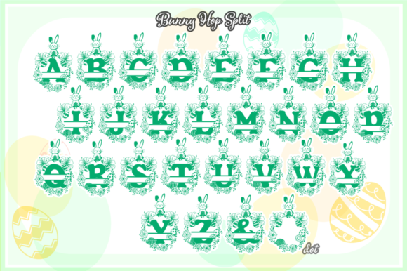 Bunny Hop Split Font - Preview 1