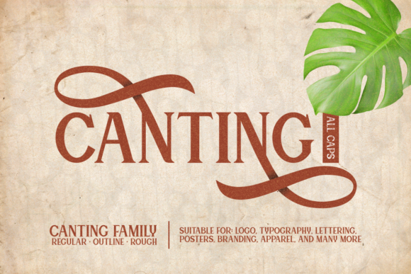 Canting Font - Preview 1