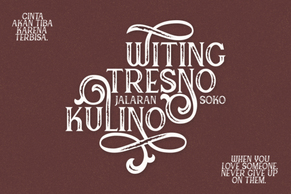 Canting Font - Preview 4