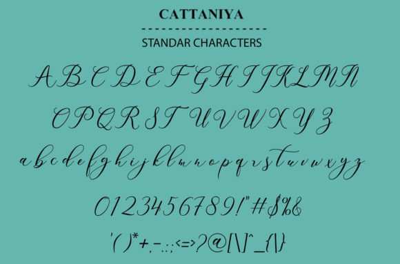 Cattaniya Font - Preview 1