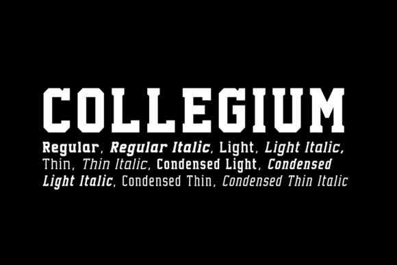 Collegium Font PNG with transparent background - Preview 1