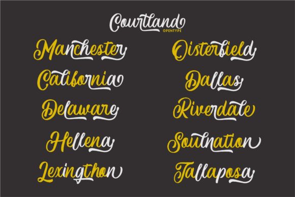 Courtland Font - Preview 2