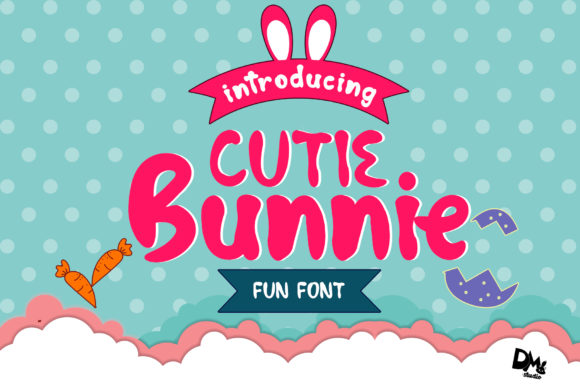 Cutie Bunnie Font Display Font Di Sharon ( DmStudio )