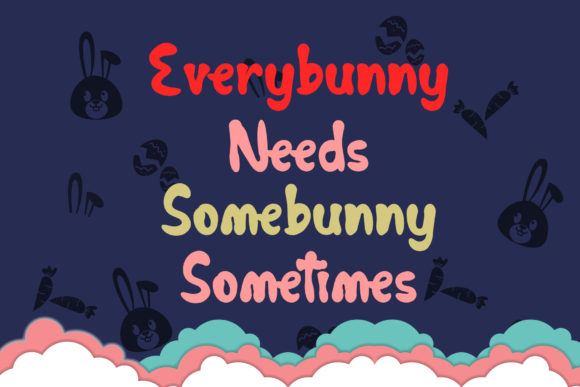 Cutie Bunnie Font - Preview 1