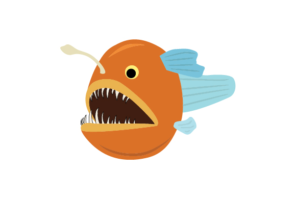 Deep Sea Angel-Fish SVG Cut file by Creative Fabrica Crafts · Creative ...