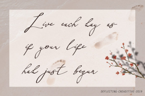 Deflecting Font - Preview 4