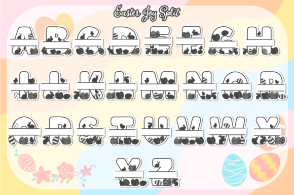 Easter Joy Split Font - Preview 1