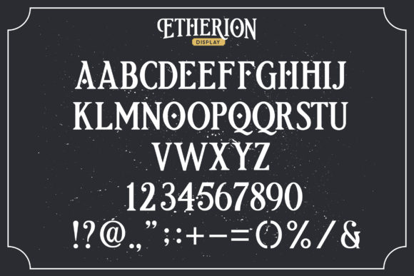 Etherion Font - Preview 2