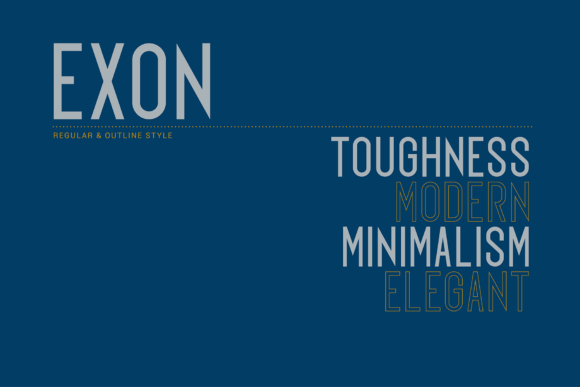 Exon Font - Preview 1