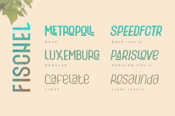Fischel Family Font - Preview 1