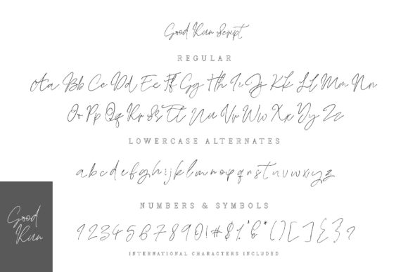 Good Run Duo Font PNG with transparent background - Preview 3