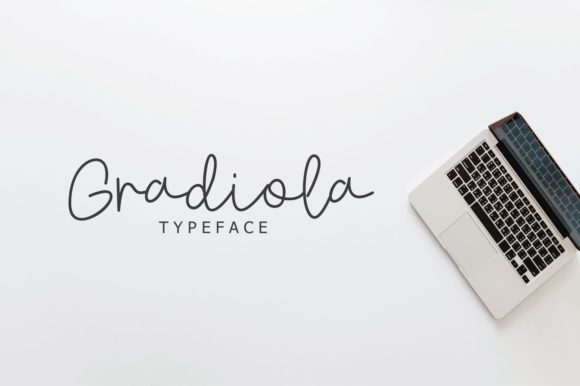 Gradiola Font PNG with transparent background - Preview 4